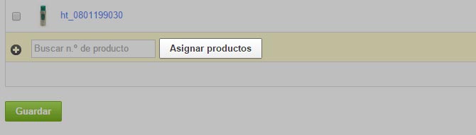Assign products