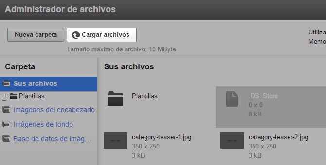 Select upload files