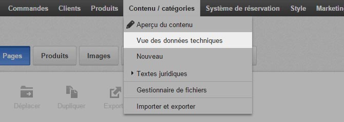 Datasheet view