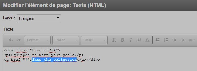 Edit HTML